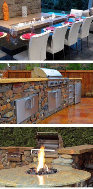 Outdoor Kitchen and Living Space